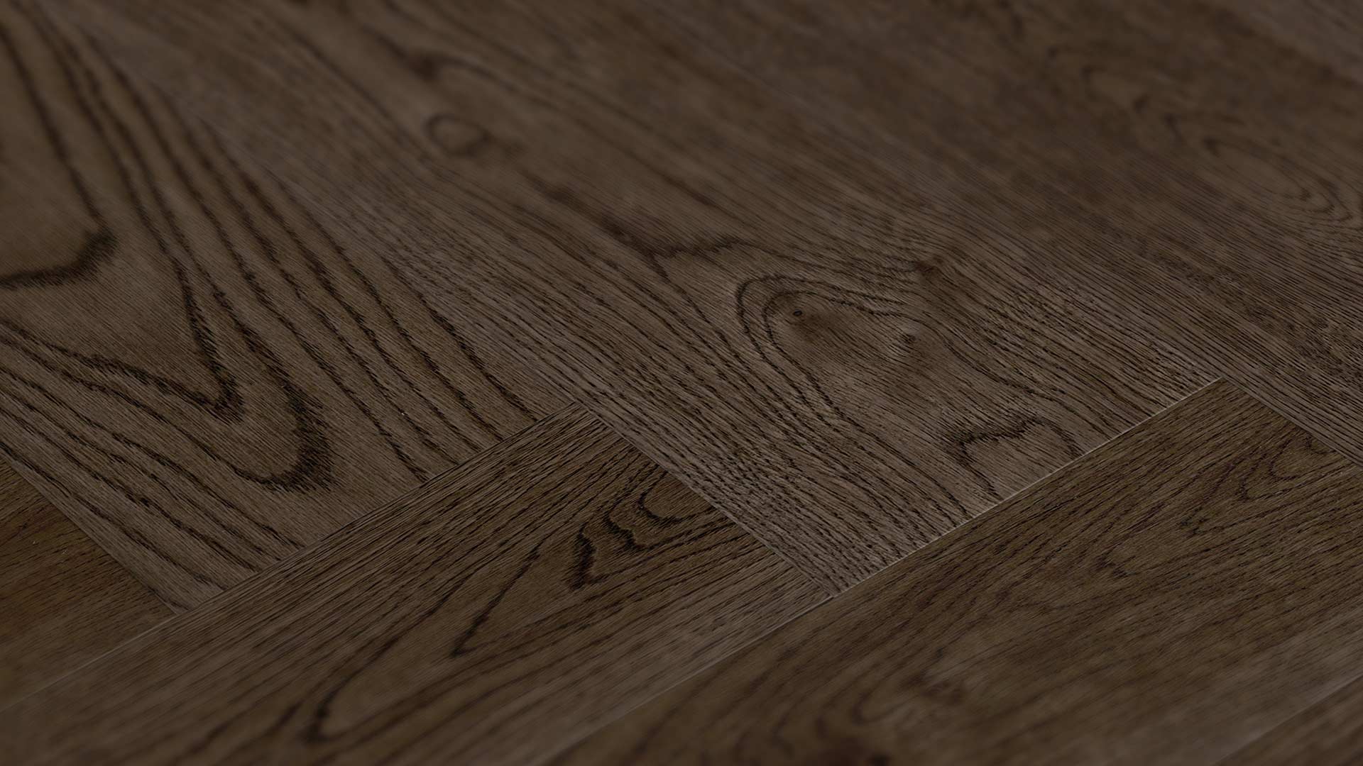 ETM Signature Brushed Oak Chateau Herringbone Hardwood